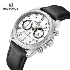 NAVIFORCE LED Dual Display Stainless Steel Watch