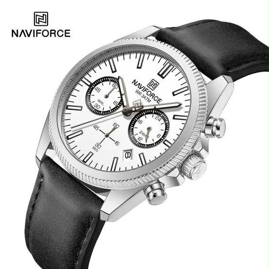 NAVIFORCE LED Dual Display Stainless Steel Watch