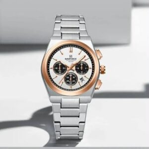 NAVIFORCE Classic LED Dual Display Stainless Steel Watch