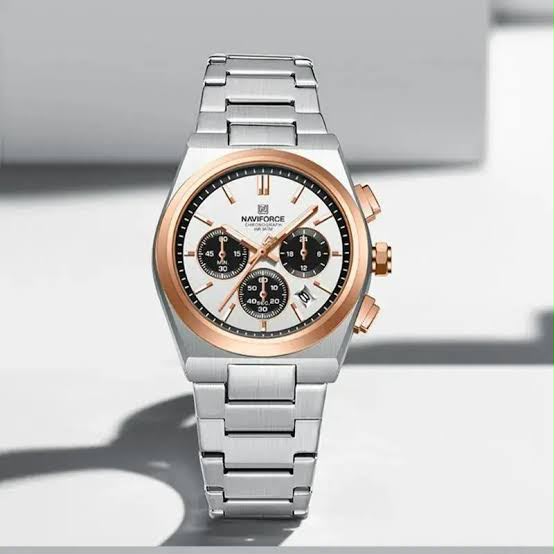 NAVIFORCE Classic LED Dual Display Stainless Steel Watch